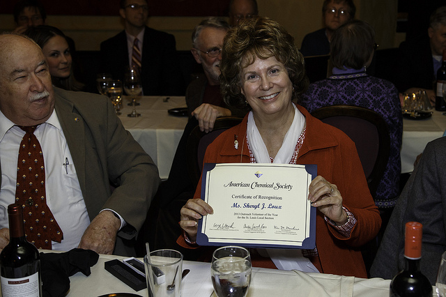 Sheryl Loux, surprised and delighted