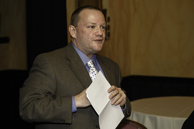 Sean Dingman in mid-haiku, or possibly between haikus: it’s so hard to tell.