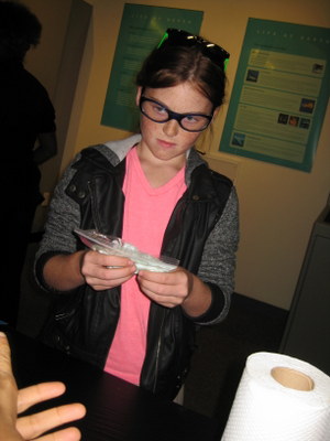 Lyndsay Ward mixes ingredients to make “Gluep”