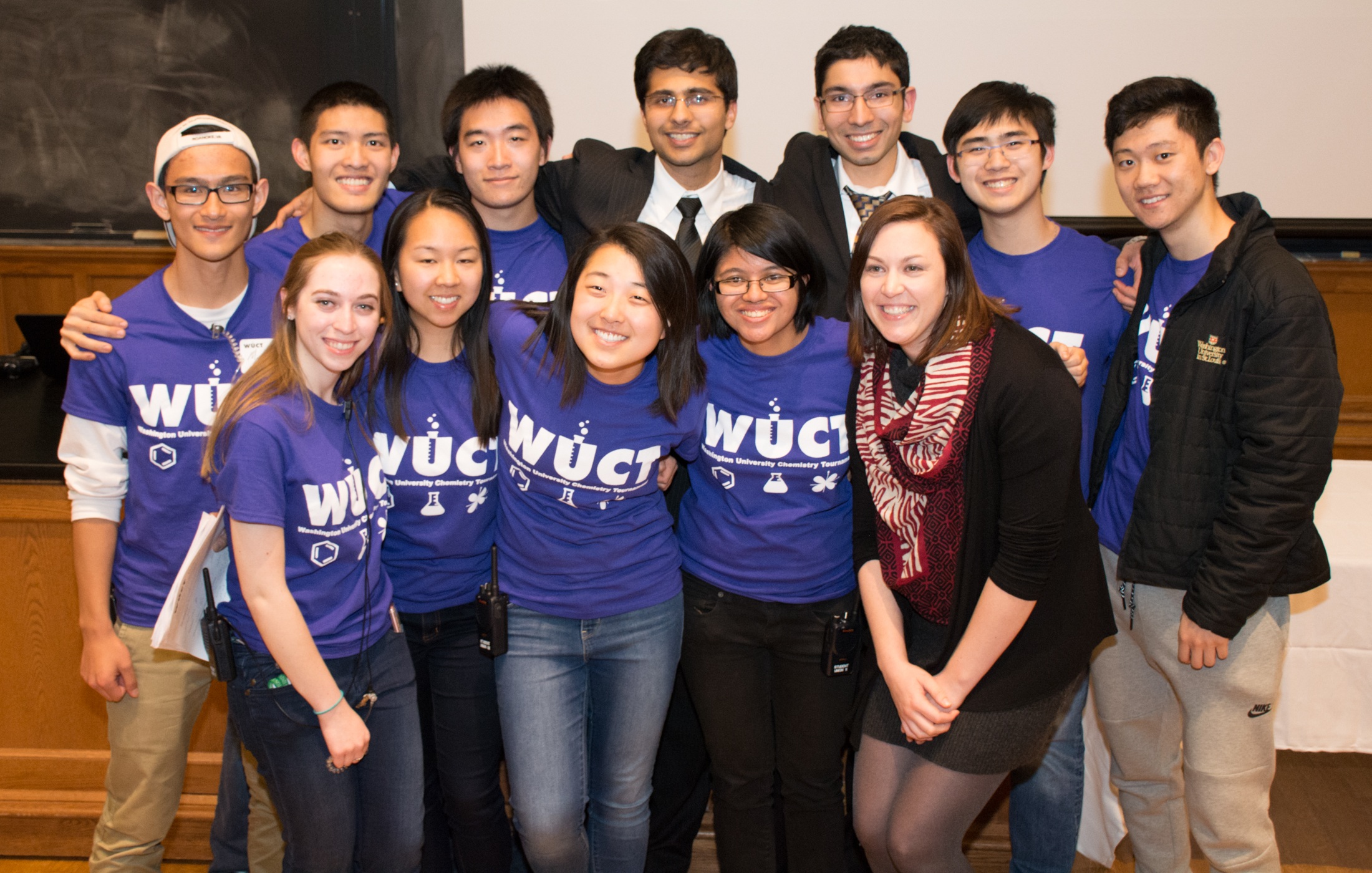 Some of the organizing committee, including faculty member Megan Daschbach