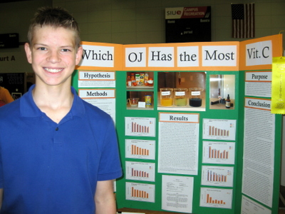 Second Place Grades 5-8:  Alexander Tillock, Grade 7, Shiloh Middle School, Shiloh, IL. 2016 Illinois Junior Academy of Science Region 12 Science Fair