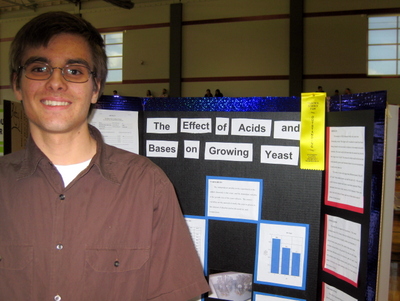 Second Place Grades 9-12:  David Baker, Grade 9, Maryville Christian School, Maryville,IL.  2016 Illinois Junior Academy of Science Region 12 Science Fair