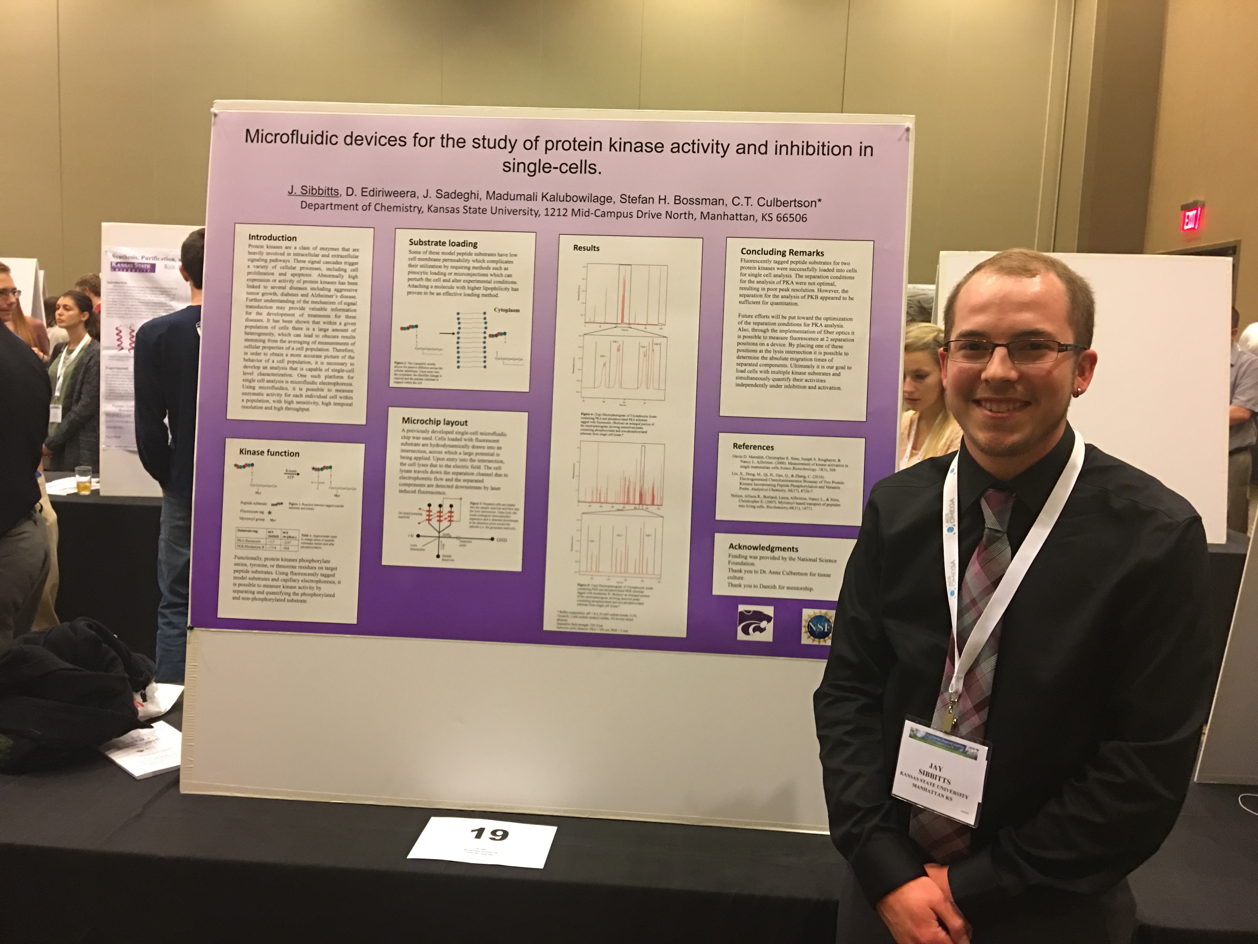 Jay Sibbitts presenting at the 2016 ACS Midwest Regional Meeting in Lawrence, Kansas
