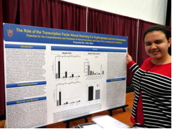First Place Grades 9-12: Sally Nijim, Grade 11, Willowbrook High School, Villa Park,IL. 2015 Illinois Junior Academy of Science Region 12 Science Fair