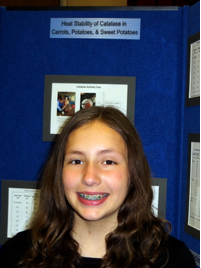 First Place Grades 5-8: Reagan Guerra, Grade 7, Good Shepherd Lutheran School, Collinsville, IL 2015 Illinois Junior Academy of Science Region 12 Science Fair